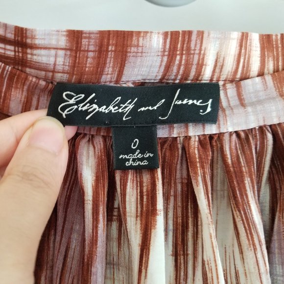 Elizabeth and James Boho Silk A-line Skirt - Picture 6 of 8